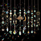 🌈✨ PROMO FLASH 50% ! Attrape-Soleil Décoratif en Cristal – Reflets Arc-en-Ciel, Designs Symboliques (Soleil/Lune), 43-47 cm, Finition Or/Argent ✨