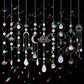 🌈✨ PROMO FLASH 50% ! Attrape-Soleil Décoratif en Cristal – Reflets Arc-en-Ciel, Designs Symboliques (Soleil/Lune), 43-47 cm, Finition Or/Argent ✨