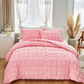 📢⏰🛏️ DERNIER JOUR 50% ! Housse de Couette 3 Pièces – Texture Plissée Élégante, 6 Couleurs, 7 Tailles, Lavable en Machine, Mélange de Fibres Premium 🌙