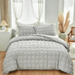 📢⏰🛏️ DERNIER JOUR 50% ! Housse de Couette 3 Pièces – Texture Plissée Élégante, 6 Couleurs, 7 Tailles, Lavable en Machine, Mélange de Fibres Premium 🌙