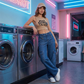 👖🔥 PROMO FLASH 50% ! Jean Large Taille Haute avec Poches Cargo – Coupe Droit Décontracté, Tissu Coton Durable, Style Streetwear Polyvalent 🎉