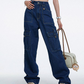 👖🔥 PROMO FLASH 50% ! Jean Large Taille Haute avec Poches Cargo – Coupe Droit Décontracté, Tissu Coton Durable, Style Streetwear Polyvalent 🎉