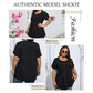 👚🌸 PROMO FLASH 50% ! T-shirt Femme à Plis Devant & Manches Bouffantes – Tissu Doux, Coupe Ample Flatteuse, Style Chic & Polyvalent pour le Bureau ou le Quotidien ✨