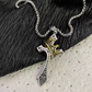 👑 PROMO FLASH 50% ! ✨ Pendentif Croix & Couronne en Titane – Bijou Porte-Bonheur, Style Vintage & Hypoallergénique ✝️