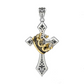👑 PROMO FLASH 50% ! ✨ Pendentif Croix & Couronne en Titane – Bijou Porte-Bonheur, Style Vintage & Hypoallergénique ✝️