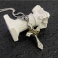 👑 PROMO FLASH 50% ! ✨ Pendentif Croix & Couronne en Titane – Bijou Porte-Bonheur, Style Vintage & Hypoallergénique ✝️