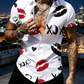 👔🔥 PROMO FLASH 50% ! Chemise Homme Imprimé Baisers XOXO – Tissu Léger Infroissable, Col Classique, Manches Courtes Décontractées 💋