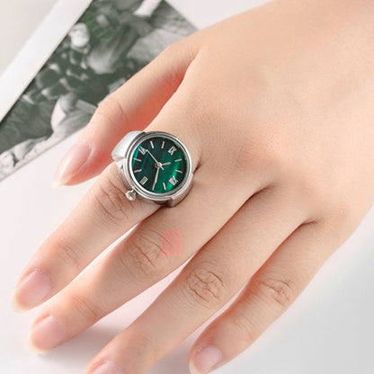💍✨ PROMO FLASH 50% ! Montre Bague Créative – Cadran Rond à Quartz, Ajustable, Léger, Design Élégant & Minimaliste ⌚