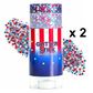 ✨🎆 PROMO FLASH 50% ! Bâton de Paillettes 3D pour Fêtes – Rouge, Blanc, Bleu, Application Facile, Formule Sûre & Lavable 🇫🇷