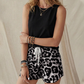 👕🐆 PROMO FLASH 50% ! Ensemble Femme Débardeur & Short Imprimé Léopard – Tissu Léger, Style Audacieux & Chic, Parfait pour l'Été & les Sorties Décontractées ✨