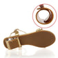 📢⏰ DERNIER JOUR 50% ! Sandales Femme à Strass – Talon Plat 4cm, Ornements Métalliques, Tige PU, Confort & Éclat pour l'Été & le Quotidien 👡