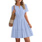 👗🌸 PROMO FLASH 50% ! Mini-Robe Femme à Volants & Manches Courtes – Tissu Fluide Léger, Soldes 2026, Parfaite pour l'Été, Vacances ou Soirées Décontractées 🥳