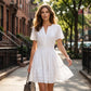 👗🌸 PROMO FLASH 50% ! Mini-Robe Femme à Volants & Manches Courtes – Tissu Fluide Léger, Soldes 2026, Parfaite pour l'Été, Vacances ou Soirées Décontractées 🥳