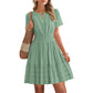 👗🌸 PROMO FLASH 50% ! Mini-Robe Femme à Volants & Manches Courtes – Tissu Fluide Léger, Soldes 2026, Parfaite pour l'Été, Vacances ou Soirées Décontractées 🥳