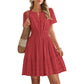 👗🌸 PROMO FLASH 50% ! Mini-Robe Femme à Volants & Manches Courtes – Tissu Fluide Léger, Soldes 2026, Parfaite pour l'Été, Vacances ou Soirées Décontractées 🥳