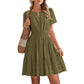👗🌸 PROMO FLASH 50% ! Mini-Robe Femme à Volants & Manches Courtes – Tissu Fluide Léger, Soldes 2026, Parfaite pour l'Été, Vacances ou Soirées Décontractées 🥳