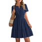 👗🌸 PROMO FLASH 50% ! Mini-Robe Femme à Volants & Manches Courtes – Tissu Fluide Léger, Soldes 2026, Parfaite pour l'Été, Vacances ou Soirées Décontractées 🥳