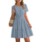 👗🌸 PROMO FLASH 50% ! Mini-Robe Femme à Volants & Manches Courtes – Tissu Fluide Léger, Soldes 2026, Parfaite pour l'Été, Vacances ou Soirées Décontractées 🥳