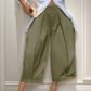 👖🍁 PROMO LIMITÉE 50% ! Pantalon Large Femme à Plis – Ceinture Élastique, 7 Couleurs Vives, Coupe Courte au-dessus de la Cheville, Style Chic & Décontracté ✨
