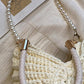 🐚✨ PROMO FLASH 50% ! Sac à Main Coquillage Tricot – Bretelles Duales (Chaîne Perles & Poignée Tressée), Léger, Style Bohème & Polyvalent 👒