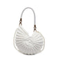 🐚✨ PROMO FLASH 50% ! Sac à Main Coquillage Tricot – Bretelles Duales (Chaîne Perles & Poignée Tressée), Léger, Style Bohème & Polyvalent 👒