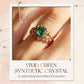 🌿💍 PROMO FLASH 50% ! Bague en Cristal Vert Feuille – Design Détaillé Naturel, Alliage de Zinc Durable, Multiples Couleurs & Tailles, Élégance Bohème ✨