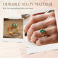 🌿💍 PROMO FLASH 50% ! Bague en Cristal Vert Feuille – Design Détaillé Naturel, Alliage de Zinc Durable, Multiples Couleurs & Tailles, Élégance Bohème ✨