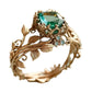 🌿💍 PROMO FLASH 50% ! Bague en Cristal Vert Feuille – Design Détaillé Naturel, Alliage de Zinc Durable, Multiples Couleurs & Tailles, Élégance Bohème ✨