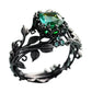 🌿💍 PROMO FLASH 50% ! Bague en Cristal Vert Feuille – Design Détaillé Naturel, Alliage de Zinc Durable, Multiples Couleurs & Tailles, Élégance Bohème ✨