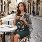 👗✨ PROMO LIMITÉE 50% ! Ensemble Robe & Boléro Imprimé Fleuri – Style Élégant & Féminin, Tissu Léger, Parfait pour Occasions Spéciales & Sorties 💃