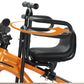 🚲👶 PROMO FLASH 50% ! Siège Vélo Enfant à l'Avant – Guidon Dédié, Accoudoirs Ouvrants, Repose-Pieds Réglables, Simili Cuir, Compatible VTT/Ville/Pliant ⚙️