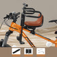 🚲👶 PROMO FLASH 50% ! Siège Vélo Enfant à l'Avant – Guidon Dédié, Accoudoirs Ouvrants, Repose-Pieds Réglables, Simili Cuir, Compatible VTT/Ville/Pliant ⚙️