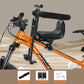 🚲👶 PROMO FLASH 50% ! Siège Vélo Enfant à l'Avant – Guidon Dédié, Accoudoirs Ouvrants, Repose-Pieds Réglables, Simili Cuir, Compatible VTT/Ville/Pliant ⚙️