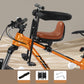 🚲👶 PROMO FLASH 50% ! Siège Vélo Enfant à l'Avant – Guidon Dédié, Accoudoirs Ouvrants, Repose-Pieds Réglables, Simili Cuir, Compatible VTT/Ville/Pliant ⚙️