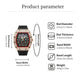 ⌚💎 PROMO FLASH 50% ! Montre Homme de Luxe Forme Tonneau avec Strass – Édition Limitée, Cadran Cristal, Design Unique & Élégant ✨