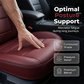 🚗💺 PROMO FLASH 50% ! Coussin de Siège Auto Respirant en Cuir PU – Ventilation Optimale, Dos Antidérapant, Protection Siège, Support Lombaire Ergonomique, Toutes Saisons 🌬️