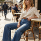 👖🌸 PROMO FLASH 50% ! Jean Femme Taille Haute & Jambe Large – Denim Coton de Haute Qualité, Coupe Vintage, Style Polyvalent pour Toutes Occasions ✨