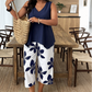 🌸🌺 PROMO FLASH 50% ! Ensemble 2 Pièces Femme – T-shirt Asymétrique & Pantacourt Imprimé Fleuri, Tissu Doux, Style Bohème Chic & Polyvalent ✨