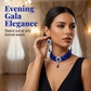 📢⏰ PROMO FLASH 50% ! Ensemble Collier Ras-du-Cou Cristal & Boucles d'Oreilles – Plusieurs Rangs, Cristaux Éclatants, Style Luxe & Élégant pour Soirées & Événements 💎