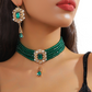 📢⏰ PROMO FLASH 50% ! Ensemble Collier Ras-du-Cou Cristal & Boucles d'Oreilles – Plusieurs Rangs, Cristaux Éclatants, Style Luxe & Élégant pour Soirées & Événements 💎