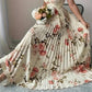 👗🌼 PROMO FLASH 50% ! Robe Longue Plissée Imprimé Floral Vintage – Col Carré, Manches Papillons, Taille Haute, Style Romantique & Élégant pour le Printemps/Été ☀️