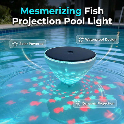 🌊🐠 PROMO FLASH 50% ! Lampe Solaire Flottante pour Piscine avec Projection de Poissons – Étanche IP68, Autonomie Longue, Ambiance Sous-Marine Magique pour Fêtes & Détente ✨