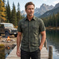 👔✨ PROMO FLASH 50% ! Chemise Homme à Manches Courtes à Carreaux – Tissu Léger & Respirant, Coupe Décontractée, 3 Couleurs, Tailles M-5XL, Style Casual Polyvalent 🌿