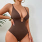 👙💫 DERNIER JOUR 50% ! Body Femme Sculptant Col V – Coupe Lisse, Bon Maintien, Tissu Élégant, Style Polyvalent pour Toutes Occasions ✨