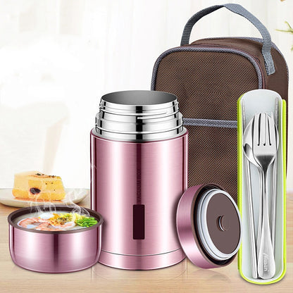 🍲✨ PROMO FLASH 50% ! Thermos Isolé sous Vide en Acier Inoxydable 316 – Cuisson Thermique, Isolation 6 Couches, Grande Ouverture, Étanchéité Parfaite, 3 Tailles (800-1200ml) 🌡️