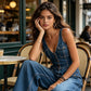 ✨👖 PROMO FLASH 50% ! Combinaison Jean Sans Manches Femme – Col V, Mélange Coton, 3 Couleurs, Tailles S-3XL, Poches, Silhouette Flatteuse 🌿