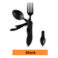 🍴 PROMO FLASH : 50% DE RÉDUCTION ! ⏰ Couverts Pliables 4-en-1 – Acier Inoxydable & Caoutchouc – Couteau, Fourchette, Cuillère, Ouvre-Bouteille for Camping & Randonnée ⛰️