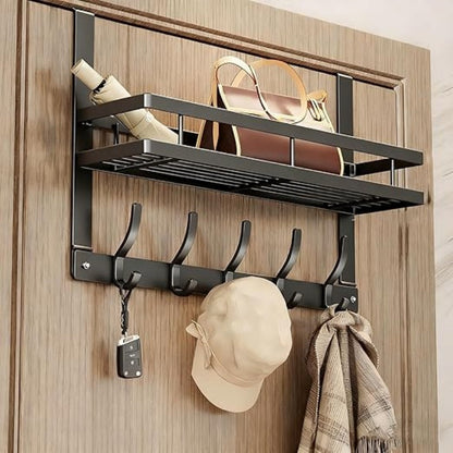 🚪 PROMO FLASH : 50% DE RÉDUCTION ! Crochets de Porte avec Panier – Construction Robuste en Acier Carbone, Installation Sans Perçage & Capacité 22,7 kg for un Rangement Efficace et Polyvalent à la Maison ⚡✨