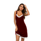 🌙👗 PROMO FLASH 50% ! Chemise de Nuit Femme Encolure en V avec Dentelle – Tissu Doux & Respirant, Coupe Détendue, 5 Couleurs/Imprimés, Style Élégant & Confortable pour la Nuit ✨