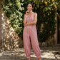 👗🌊 PROMO FLASH 50% ! Combinaison Rayée à Bretelles Fines pour Femme – Tissu Coton Léger, Coupe Détendue, 3 Couleurs, Parfaite pour Plage & Vacances ☀️